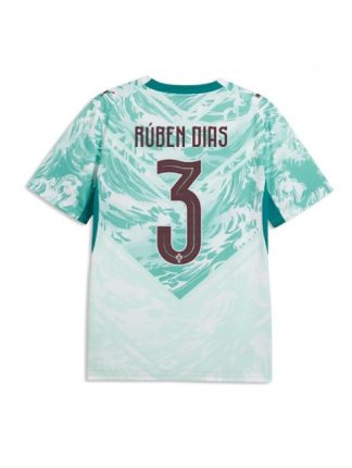 Moški Nogometni dresi Portugalska SP 2026 Ruben Dias #3 Gostujoči Kratek rokav