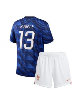 Novo Otroški Nogometni dresi kompleti Francija Kante #13 Domači SP 2026