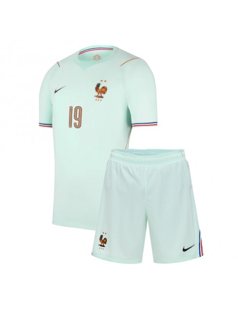 Poceni nogometni dresi kompleti Francija SP 2026 Theo Hernandez #19 Gostujoči za otroke