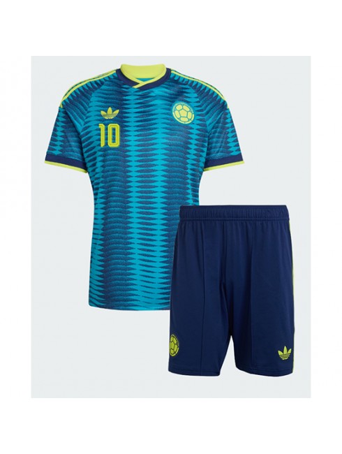 Kupiti otroški nogometni dres Kolumbija SP 2026 James Rodriguez #10 Gostujoči