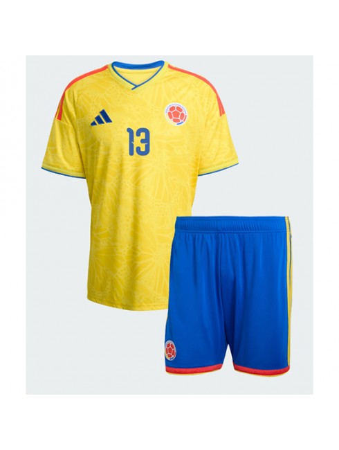 Nogometne majice za otroke kompleti Kolumbija SP 2026 Yerry Mina #13 Domači