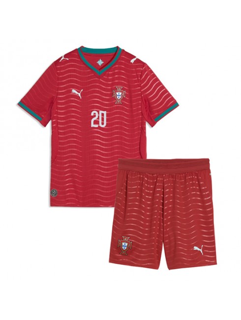 Otroški Nogometni dresi kompleti Portugalska Joao Cancelo #20 Domači SP 2026