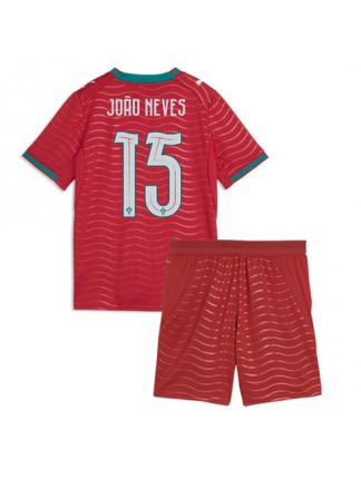 Otroški Nogometni dresi kompleti Portugalska Joao Neves #15 Domači SP 2026