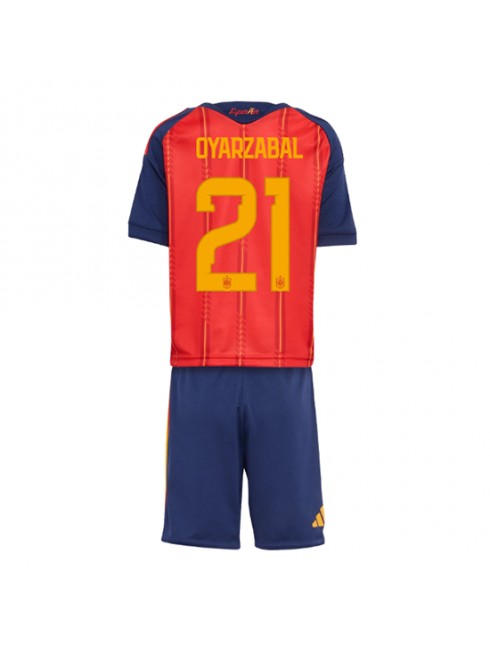 Kupite Španija SP 2026 Mikel Oyarzabal #21 Domači dresi za otroke kompleti