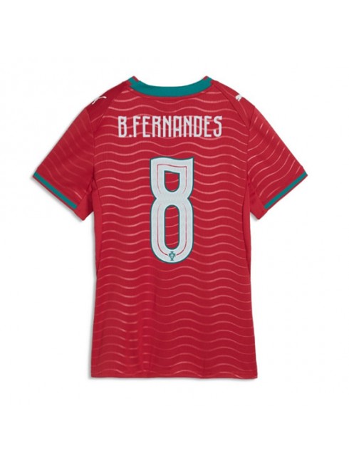 Ženski Nogometni dresi Portugalska SP 2026 Bruno Fernandes #8 Domači Kratek rokav