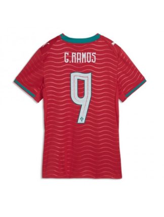 Rdeča Nogometni dresi Portugalska SP 2026 Goncalo Ramos #9 Domači Ženski