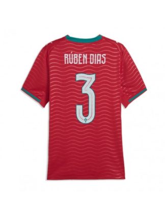 Ruben Dias #3 Ženski Nogometni dresi Portugalska SP 2026 Domači rdeča