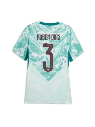 Ženski Nogometni dresi Portugalska SP 2026 Ruben Dias #3 Gostujoči Kratek rokav