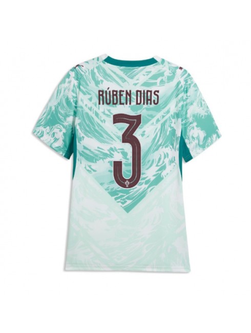 Ženski Nogometni dresi Portugalska SP 2026 Ruben Dias #3 Gostujoči Kratek rokav