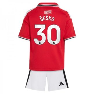 Benjamin Sesko #30 Otroški nogometni dresi Manchester United 2026/27 Domači