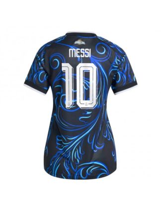 Ženski Nogometni dresi Argentina SP 2026 Lionel Messi #10 Gostujoči Kratek rokav