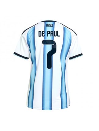 Rodrigo De Paul #7 Ženski Nogometni dresi Argentina SP 2026 Domači