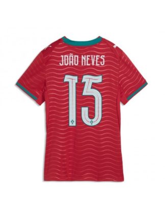 Joao Neves #15 Ženski Nogometni dresi Portugalska SP 2026 Domači rdeča