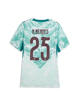 Ženski Nogometni dresi Portugalska SP 2026 Nuno Mendes #25 Gostujoči
