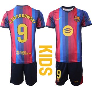 Kupiti otroški nogometni dresi FC Barcelona 2026-27 Robert Lewandowski #9 Domači