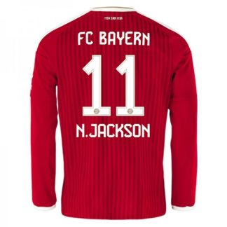 Moški nogometni dresi FC Bayern München Domači 2026-27 Nicolas Jackson #11 Dolgi Rokav