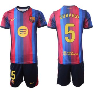 Moški Nogometni dresi kompleti FC Barcelona 2026-27 Pau Cubarsí #5 Domači