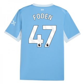 Moški nogometni dresi Manchester City Phil Foden #47 Domači 2026-27