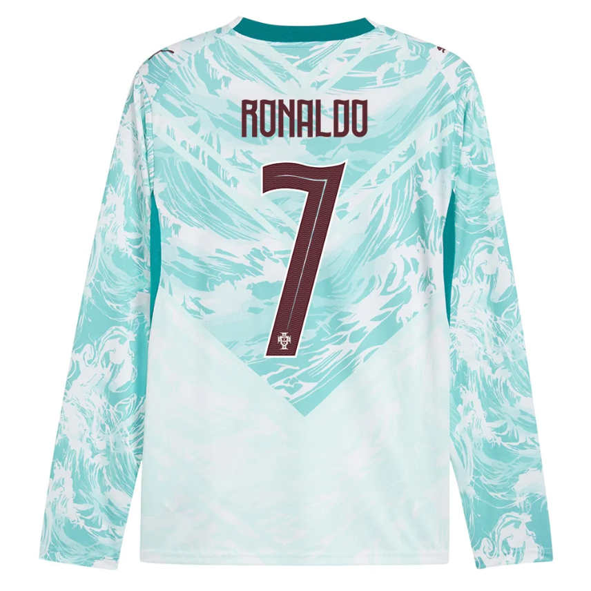 Moški Nogometni dresi Portugalska SP 2026 Gostujoči tisk Cristiano Ronaldo 7