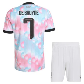 Nogometne majice za otroke kompleti Belgija SP 2026 Kevin De Bruyne #7 Gostujoči