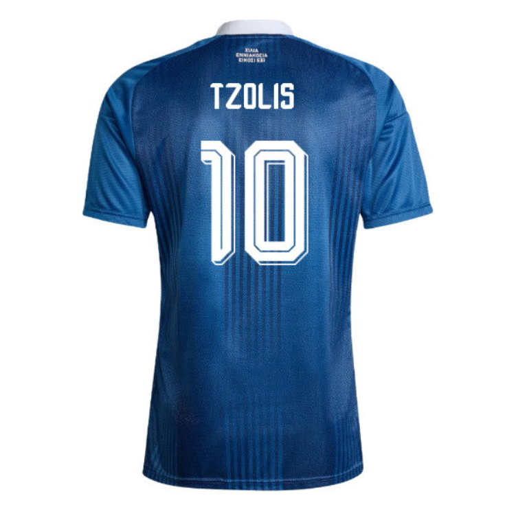 Nogometni dresi prodaja Grčija SP 2026 Christos Tzolis #10 Gostujoči