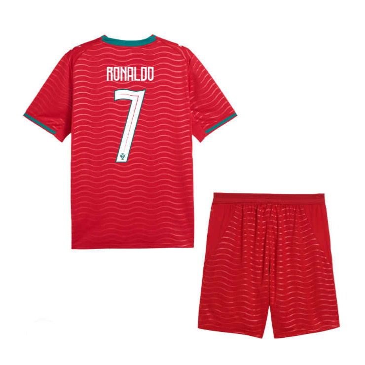 Nogometni dresi za otroke Portugalska SP 2026 Cristiano Ronaldo #7 Domači