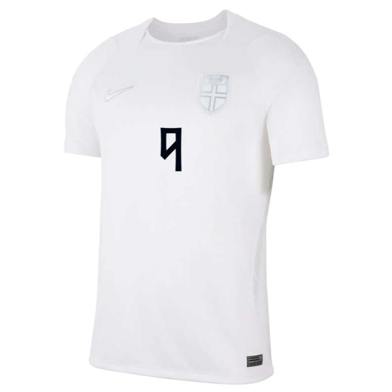 Norveška Tretji SP 2026 nogometni dresi Erling Haaland #9 bela-1