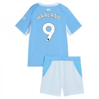 Otroški dresi za nogomet kompleti Manchester City Erling Haaland #9 Domači 2026-27