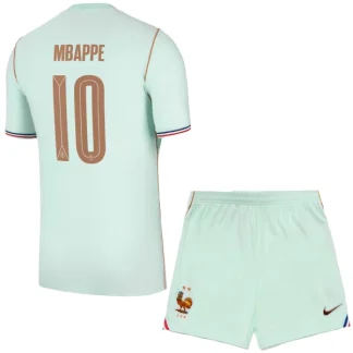 Otroški nogometni dresi Francija Gostujoči SP 2026 Kylian Mbappé #10 kompleti