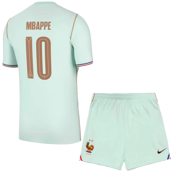 Otroški nogometni dresi Francija Gostujoči SP 2026 Kylian Mbappé #10 kompleti