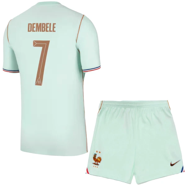 Otroški nogometni dresi Francija Gostujoči SP 2026 Ousmane Dembélé #7 kompleti