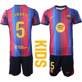 Otroški nogometni dresi kompleti FC Barcelona 2026-27 Domači tisk Pau Cubarsí 5