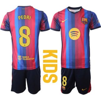 Otroški nogometni dresi kompleti FC Barcelona 2026-27 Pedri Gonzalez #8 Domači