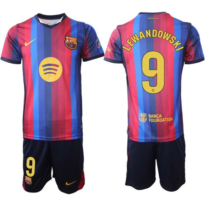 Poceni dres kompleti FC Barcelona 2026-27 Robert Lewandowski #9 Domači