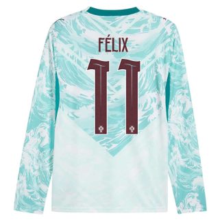Poceni dres Portugalska SP 2026 João Félix #11 Gostujoči Dolgi Rokav