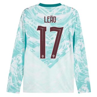 Poceni dres Portugalska SP 2026 Rafael Leão #17 Gostujoči Dolgi Rokav