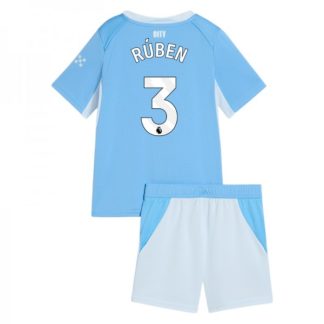 Poceni Otroški nogometni dresi kompleti Manchester City Rúben Dias #3 Domači 2026-27