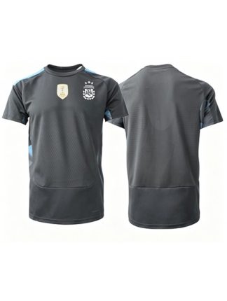Poceni Vratarski dres Argentina SP 2026 Domači črna Kratek rokav