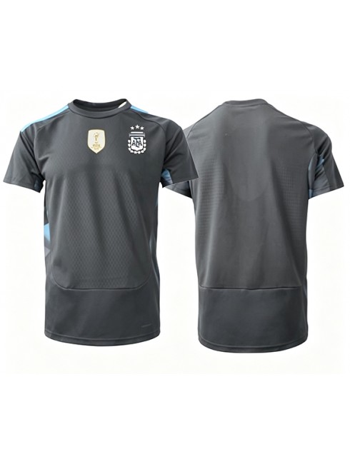Poceni Vratarski dres Argentina SP 2026 Domači črna Kratek rokav