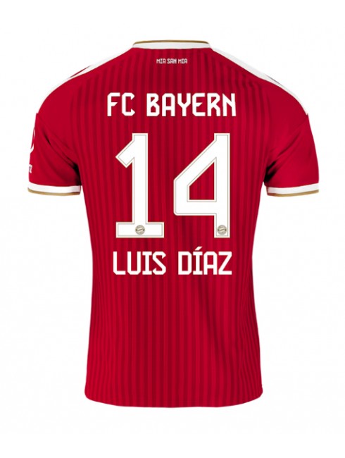 Moški Nogometni dresi Bayern Munich Luis Diaz #14 Domači 2026-27 Kratek rokav