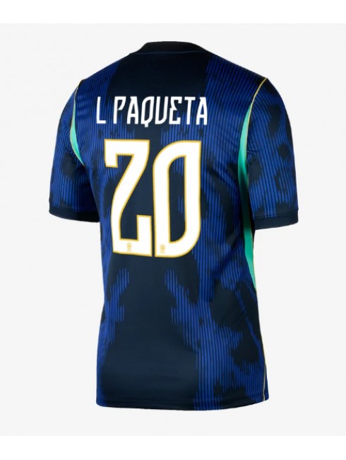 Lucas Paqueta #20 Moški Nogometni dresi Brazilija SP 2026 Gostujoči Kratek rokav