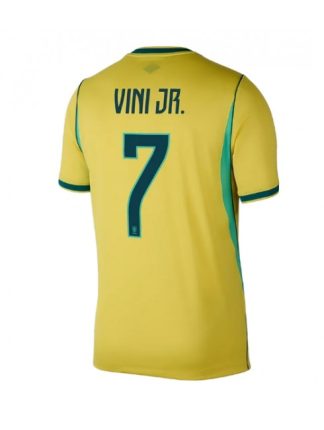 Moški Nogometni dresi Brazilija Vinicius Junior #7 Domači SP 2026 Kratek rokav