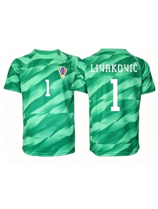 Moški Vratar dresi Hrvaška SP 2026 Dominik Livakovic #1 Gostujoči zelena