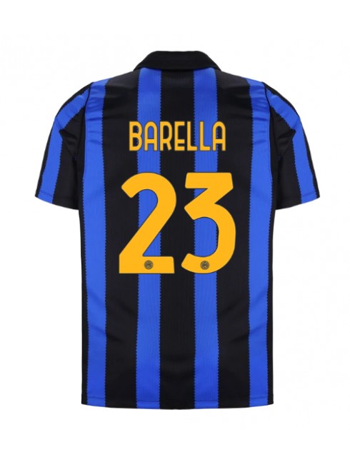 Moški Nogometni dresi Inter Milan 2026-27 Nicolo Barella #23 Domači modra in črna