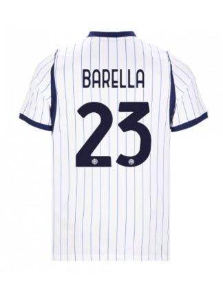 Poceni Nogometni dresi Inter Milan 2026-27 Nicolo Barella #23 Gostujoči bela