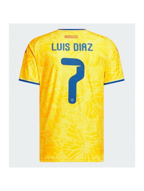 Kupiti Nogometni dresi Kolumbija SP 2026 Luis Diaz #7 Domači Kratek rokav