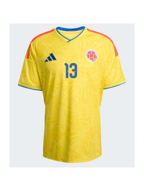 Moški Nogometni dresi reprezentance Kolumbija SP 2026 Yerry Mina #13 Domači