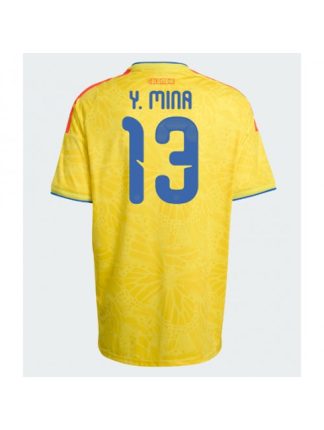 Moški Nogometni dresi reprezentance Kolumbija SP 2026 Yerry Mina #13 Domači
