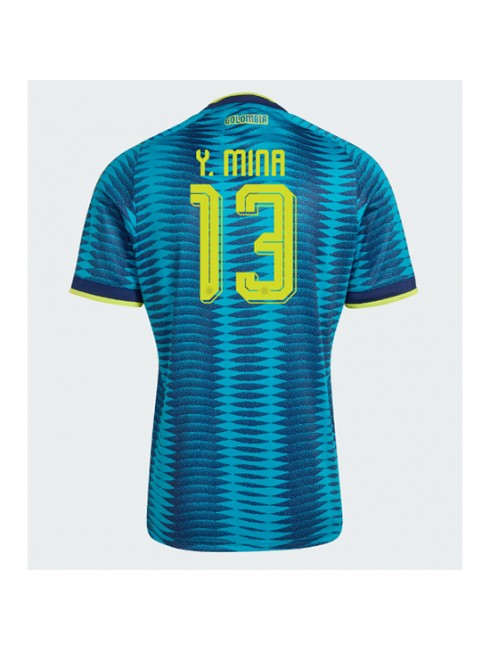 Moški Nogometni dresi Kolumbija SP 2026 Yerry Mina #13 Gostujoči Kratek rokav
