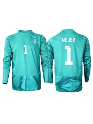 Poceni Vratarski dres Nemčija SP 2026 Manuel Neuer #1 Domači Dolgi rokav